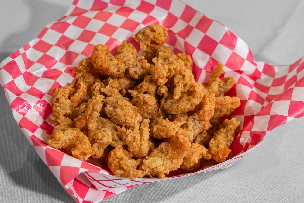 Fried crawfish tails with remoulade